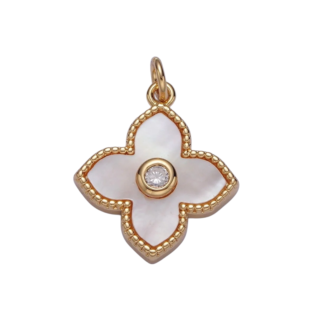 Pearly Clover Charm