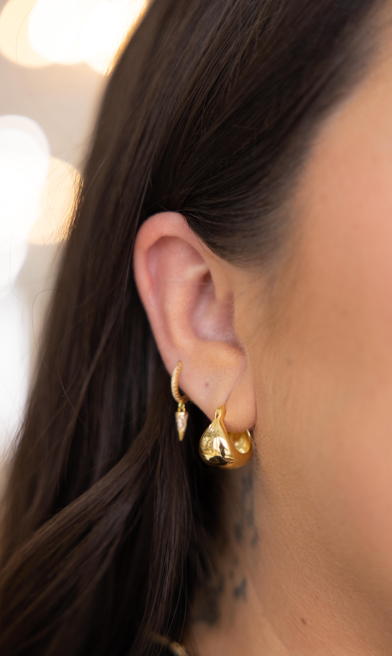 persephone earrings, gold